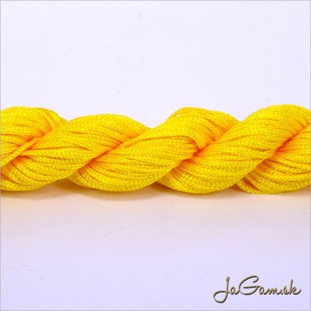 Nylonová šnúrka 2mm žltá - 12m (1033_03)